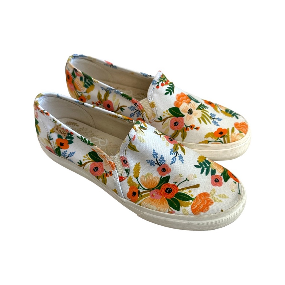 Keds X Rifle Paper Co Double Decker Meadow Slip On Sneakers